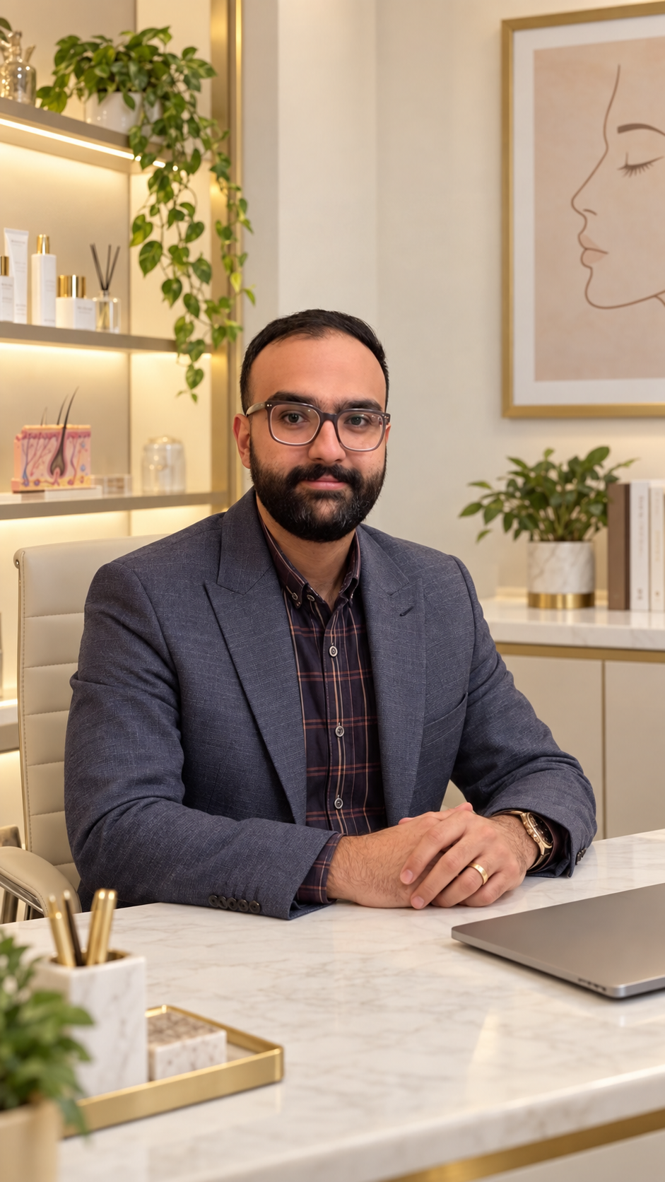 دکتر سروش بابائی در فضای حرفه‌ای کلینیک
